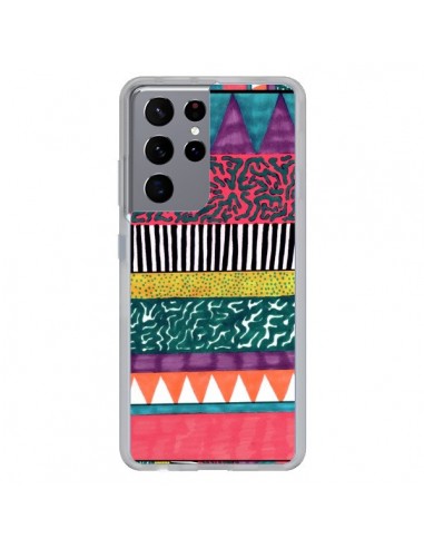 Coque Samsung Galaxy S21 Ultra et S30 Ultra Azteque Dessin - Kris Tate