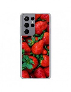 Coque Samsung Galaxy S21 Ultra et S30 Ultra Fraise...