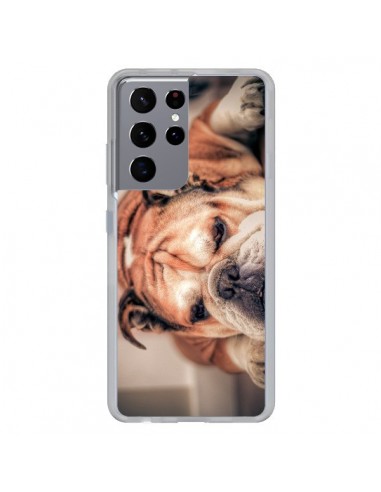 Coque Samsung Galaxy S21 Ultra et S30 Ultra Chien Bulldog Dog - Laetitia