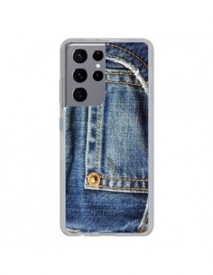 Coque Samsung Galaxy S21 Ultra et S30 Ultra Jean Bleu...