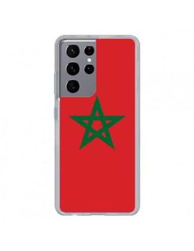 Coque Samsung Galaxy S21 Ultra et S30 Ultra Drapeau Maroc Marocain - Laetitia