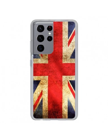 Coque Samsung Galaxy S21 Ultra et S30 Ultra Drapeau Angleterre Anglais UK - Laetitia