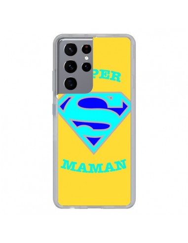 Coque Samsung Galaxy S21 Ultra et S30 Ultra Super Maman Superman - Laetitia