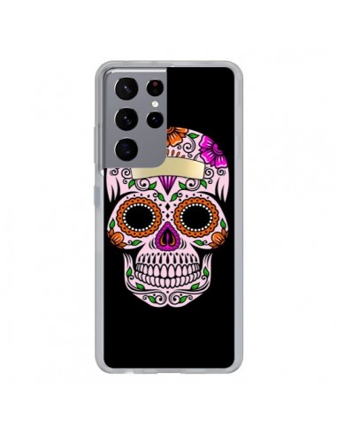 Coque Samsung Galaxy S21 Ultra et S30 Ultra Tête de Mort Mexicaine Multicolore - Laetitia