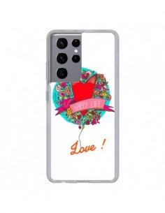 Coque Samsung Galaxy S21 Ultra et S30 Ultra Love Happy...