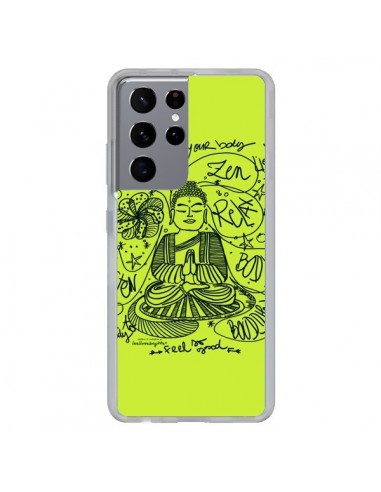 Coque Samsung Galaxy S21 Ultra et S30 Ultra Buddha Listen to your body Love Zen Relax - Leellouebrigitte