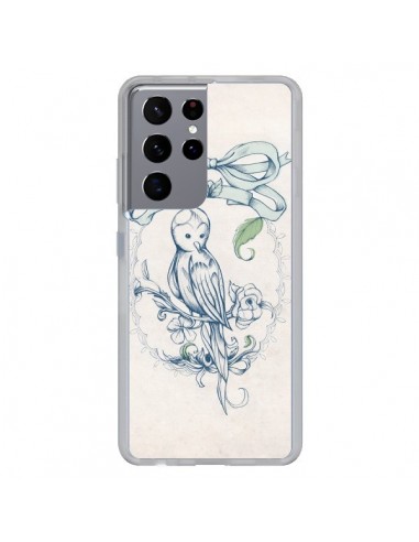 Coque Samsung Galaxy S21 Ultra et S30 Ultra Bird Oiseau Mignon Vintage - Lassana