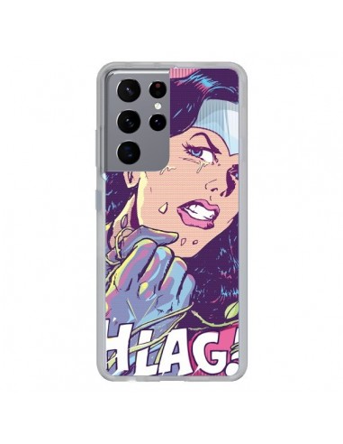 Coque Samsung Galaxy S21 Ultra et S30 Ultra Girl Shlag Comics BD - Lassana