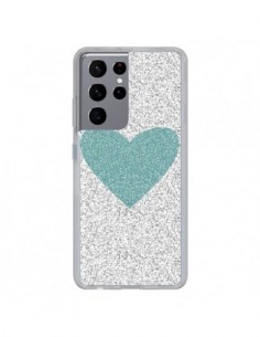 Coque Samsung Galaxy S21 Ultra et S30 Ultra Coeur Bleu...