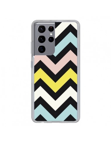 Coque Samsung Galaxy S21 Ultra et S30 Ultra Azteque Chevron Sunny - Mary Nesrala