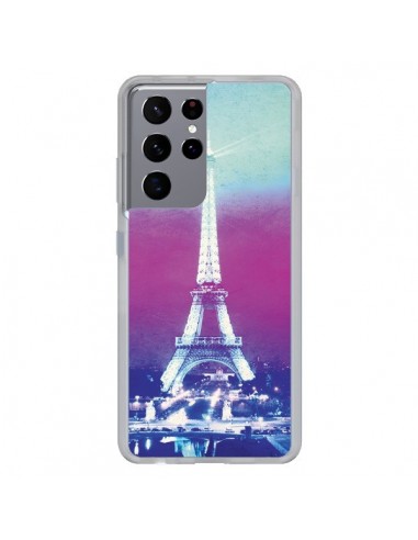 Coque Samsung Galaxy S21 Ultra et S30 Ultra Tour Eiffel Night - Mary Nesrala