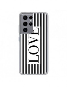 Coque Samsung Galaxy S21 Ultra et S30 Ultra Love Noir et...