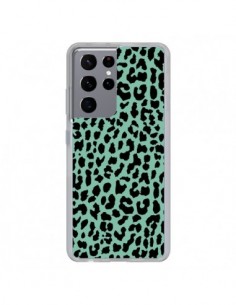Coque Samsung Galaxy S21 Ultra et S30 Ultra Leopard Mint...