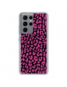 Coque Samsung Galaxy S21 Ultra et S30 Ultra Leopard Rose...