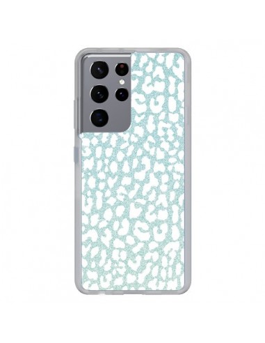 Coque Samsung Galaxy S21 Ultra et S30 Ultra Leopard Winter Mint - Mary Nesrala