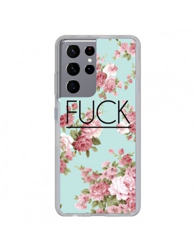 Coque Samsung Galaxy S21 Ultra et S30 Ultra Fuck Fleurs - Maryline Cazenave