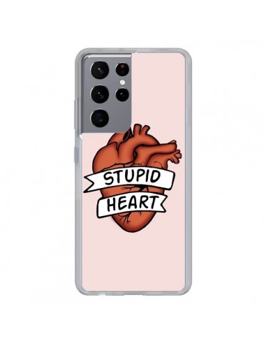 Coque Samsung Galaxy S21 Ultra et S30 Ultra Stupid Heart Coeur - Maryline Cazenave