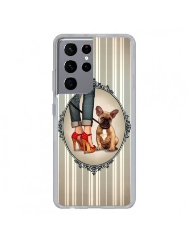Coque Samsung Galaxy S21 Ultra et S30 Ultra Lady Jambes Chien Dog - Maryline Cazenave