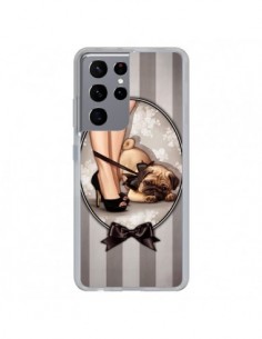 Coque Samsung Galaxy S21 Ultra et S30 Ultra Lady Noir...