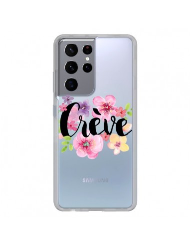 Coque Samsung Galaxy S21 Ultra et S30 Ultra Crève Fleurs Transparente - Maryline Cazenave