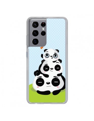 Coque Samsung Galaxy S21 Ultra et S30 Ultra Panda Famille - Maria Jose Da Luz