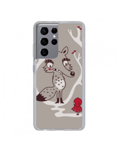 Coque Samsung Galaxy S21 Ultra et S30 Ultra Le Petit Chaperon Rouge Loup - Maria Jose Da Luz