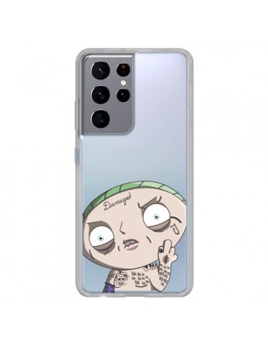 Coque Samsung Galaxy S21 Ultra et S30 Ultra Stewie Joker Suicide Squad Transparente - Mikadololo