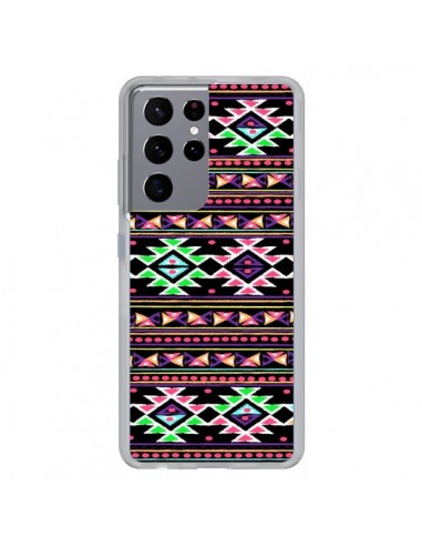 Coque Samsung Galaxy S21 Ultra et S30 Ultra Black Aylen Azteque - Monica Martinez