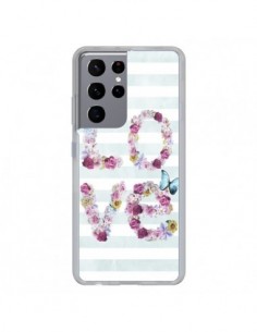 Coque Samsung Galaxy S21 Ultra et S30 Ultra Love Fleurs...
