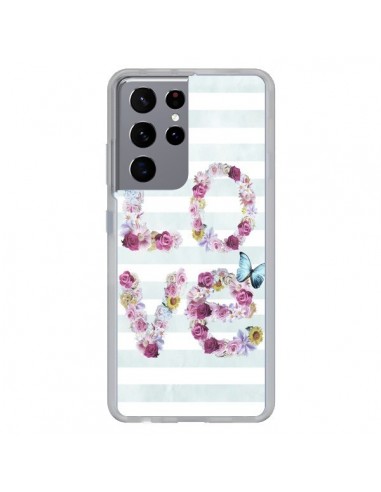 Coque Samsung Galaxy S21 Ultra et S30 Ultra Love Fleurs Flower - Monica Martinez
