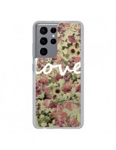 Coque Samsung Galaxy S21 Ultra et S30 Ultra Love Blanc...