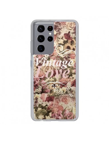 Coque Samsung Galaxy S21 Ultra et S30 Ultra Vintage Love Flower - Monica Martinez