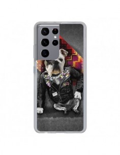 Coque Samsung Galaxy S21 Ultra et S30 Ultra Chien Bad Dog...