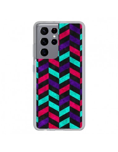 Coque Samsung Galaxy S21 Ultra et S30 Ultra Azteque Geometric Mundo - Maximilian San