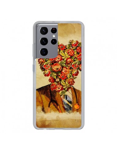 Coque Samsung Galaxy S21 Ultra et S30 Ultra Docteur Love Fleurs - Maximilian San