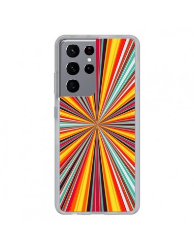 Coque Samsung Galaxy S21 Ultra et S30 Ultra Horizon Bandes Multicolores - Maximilian San