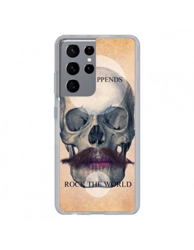 Coque Samsung Galaxy S21 Ultra et S30 Ultra Rock Skull Tête de Mort - Maximilian San