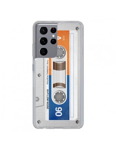 Coque Samsung Galaxy S21 Ultra et S30 Ultra White Cassette K7 - Maximilian San