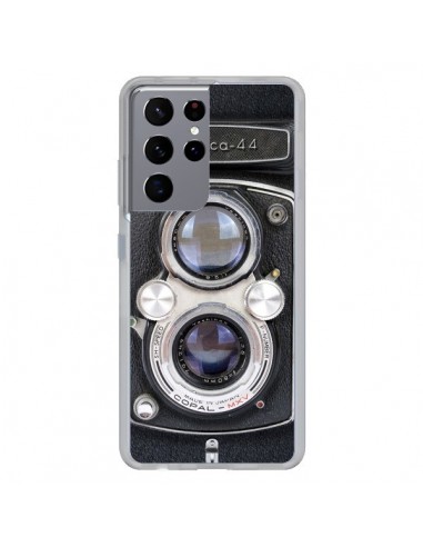 Coque Samsung Galaxy S21 Ultra et S30 Ultra Vintage Camera Yashica 44 Appareil Photo - Maximilian San