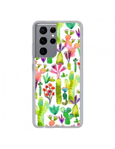 Coque Samsung Galaxy S21 Ultra et S30 Ultra Cacti Garden - Ninola Design