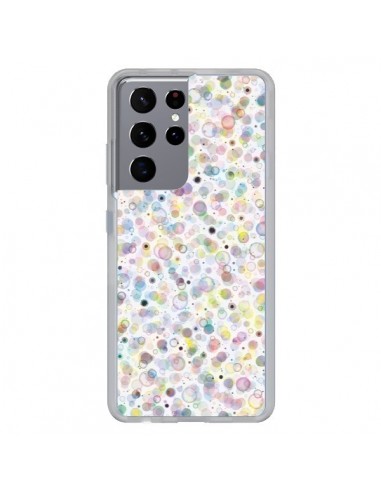Coque Samsung Galaxy S21 Ultra et S30 Ultra Cosmic Bubbles Multicolored - Ninola Design