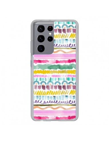 Coque Samsung Galaxy S21 Ultra et S30 Ultra Garlands Tribal - Ninola Design