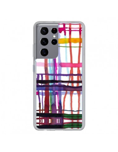 Coque Samsung Galaxy S21 Ultra et S30 Ultra Little Textured Dots Pink - Ninola Design