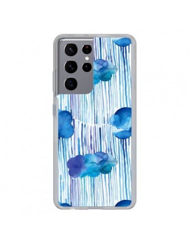Coque Samsung Galaxy S21 Ultra et S30 Ultra Rain Stitches Neon - Ninola Design