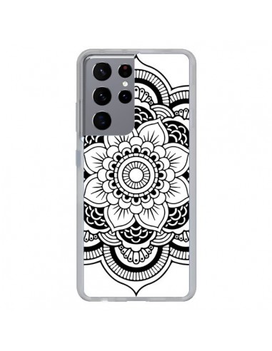 Coque Samsung Galaxy S21 Ultra et S30 Ultra Mandala Noir Azteque - Nico