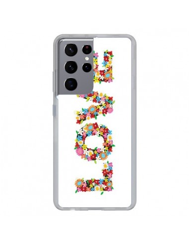 Coque Samsung Galaxy S21 Ultra et S30 Ultra Love Fleurs - Nico