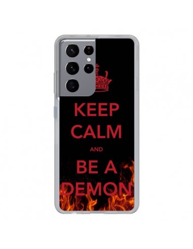 Coque Samsung Galaxy S21 Ultra et S30 Ultra Keep Calm and Be A Demon - Nico