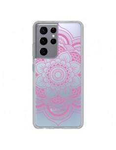 Coque Samsung Galaxy S21 Ultra et S30 Ultra Mandala Rose...