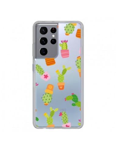 Coque Samsung Galaxy S21 Ultra et S30 Ultra Cactus Méli Mélo Transparente - Nico