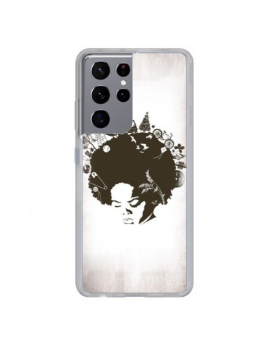 Coque Samsung Galaxy S21 Ultra et S30 Ultra Childhood Garden Afro - Rachel Caldwell